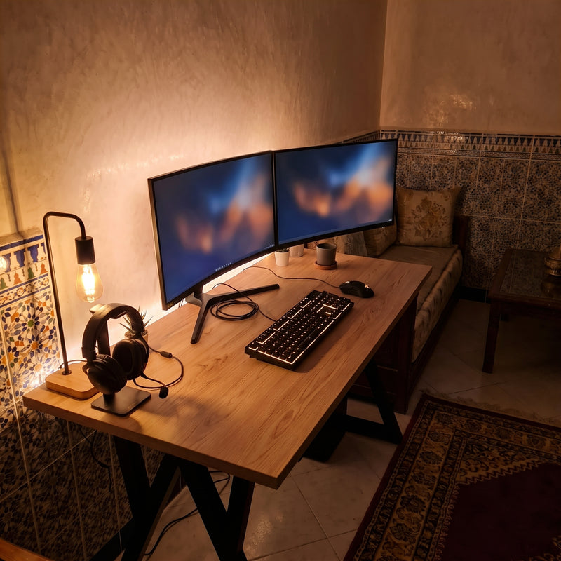 Setup deux écrans sur bureau VIVOTEC à Tanger